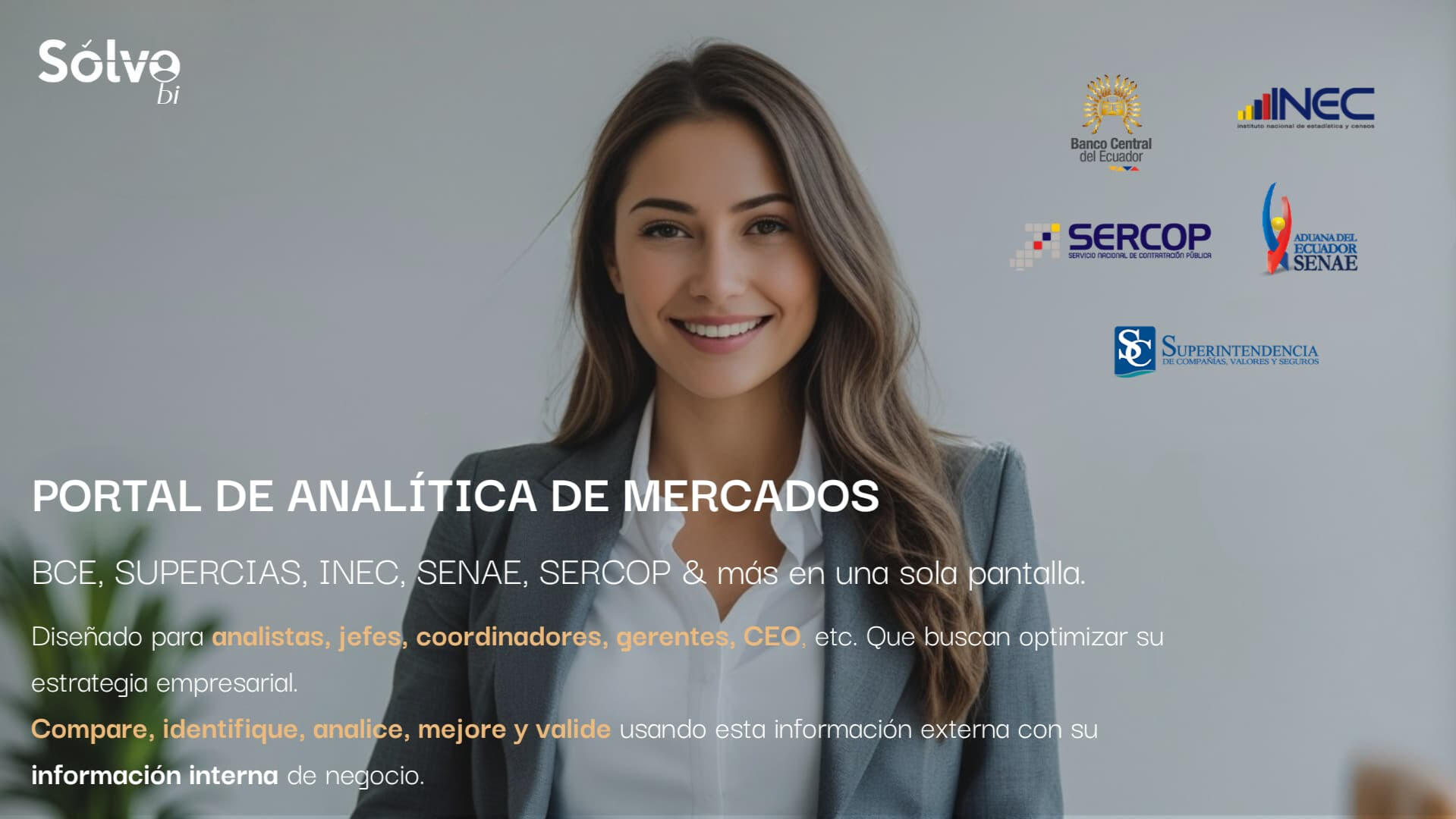 Portal de análisis de mercado del Ecuador